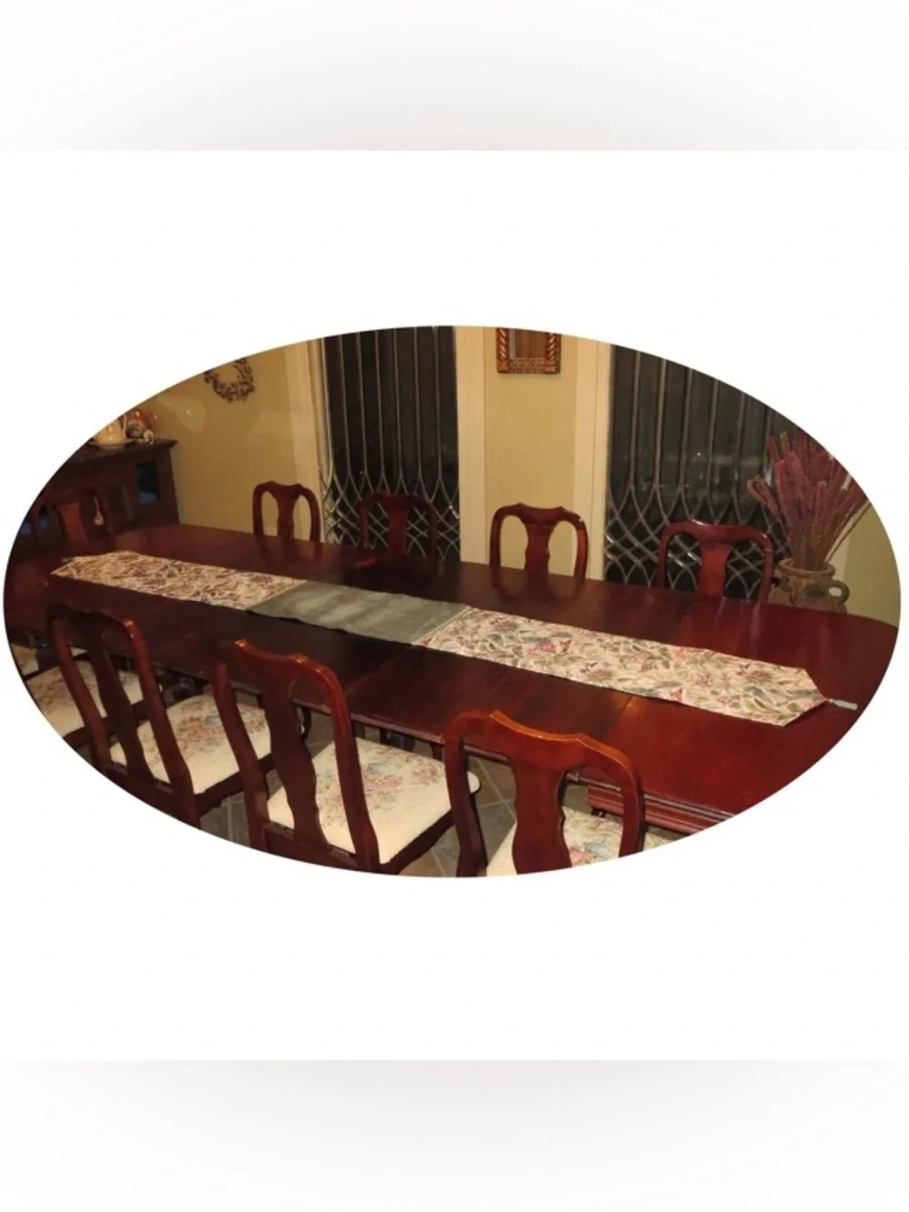 Table Runner - Exotic Birds and Flowers
